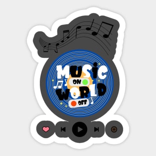 Music graphic design Sticker